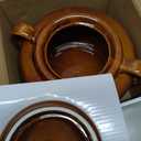 Fox Run 0350 Stoneware Bean Pot, 9.75", Brown, 3.5 Quarts
