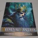 Medieval Fantasy Coloring Book for Adults: Embark on a Magical Medieval Adventure with 50 Captivating Scenes Featuring Majestic Castles, Mythical Dragons, Ancient Wizards, and More