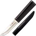 Cold Steel Finn Bear 4" Durable Compact German 4116 Stainless Steel Fixed Blade Straight Back Outdoor Game Hunting Utility Knife, 4-1/2" Textured Handle, Secure-Ex Sheath