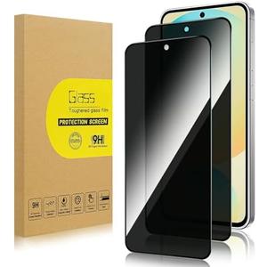 Lokyoo 2 Pack Privacy Screen Protector for Samsung Galaxy S24 FE [Anti-Spy Tempered Glass], Ultra HD, Anti-Scratch, Bubble-Free, Easy Install 9H Protective Glass for Galaxy S24 FE