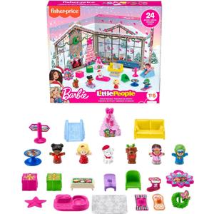 Fisher-Price Little People Barbie Toddler Toy Advent Calendar Playset, 24 Christmas Figures & Pieces for Pretend Play Kids Ages 18+ Months  Fisher-Price Little People Barbie Toddler Toy Advent Calendar Playset, 24 Christmas Figures & Pieces for Pretend Play Kids Ages 18+ Months
