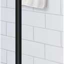 Command Bath Matte Black Towel Bar with Water Resistant Command Strips, Bathroom Organizer, 24 in Bar Length Holds up to 10 lbs
