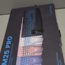 Purple Keyboard and Mouse Wireless Combo, 4000mAh Rechargeable Backlit Quiet Keyboards mice Set, USB Ergonomic Key Board with Wrist Rest & Phone Holder for PC, Mac, Windows, Natural Soft Typing