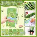 Sayglossy 6 Pcs Frogs Sticky Notes Pens Set Cartoon Green Frog Sticky Notes Pads Self-Adhesive Writing Memo Pads Pages Frogs Party Favors Supplies Teacher Appreciation Gifts for School Office