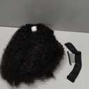 Kinky Curly Half Wig Human Hair 200 Density 3 In 1 Drawstring Seamless Flip Half Wigs Wear Go Glueless Wigs Human Hair 18 Inch Curly Half Wig for Women Drawstring Headband Wig Beginner Friendly