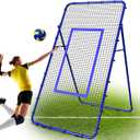 Nandae Adjustable Volleyball Rebounder Net 7x4 FT, Steel Frame & High-Tension PE Netting, Durable & Portable Volleyball Training Equipment Practice for Improving Volleying, Bumping, Spiking Skills