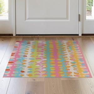 2'x3' Confetti Splash Abstract Design Washable Accent Rug