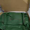 Women's Large Tote Bag City Tote Bag Purse with Zipper Women Vegan Leather Hobo Handbags with Adjustable Strap (Green)