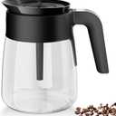 12 Cup Coffee Pot Replacement Compatible with Ninja Coffee Maker CFP101 CFP201 CFP301 CFN601 CFP307 CFN602 CM400 CM401 CF090, Glass Carafe for Ninja with Brew-Through Lid, BPA Free, Dishwasher Safe