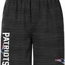 FOCO Men's NFL Team Logo 2 in 1 Athletic Gym Workout Performance Shorts with Lining, S