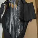 EMART Backdrop Stand 10x7ft(WxH) Photo Studio Adjustable Background Stand Support kit with 2 Crossbars, 8 Clamps, 2 Sandbags and Carry Bag for Parties, Events Decoration, Wedding, Photography (Black)