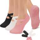 Diu Life 2 Pack Pilates Socks Yoga Socks with Grips for Women Non Slip, Workout, Pure Barre, Ballet, Dance, Hospital Socks Gifts : Clothing, Shoes & Jewelry