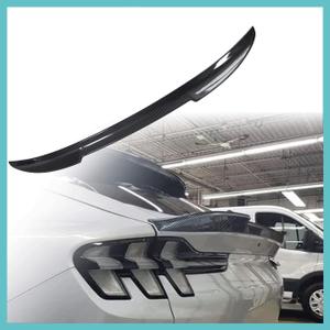 AOSKonology Rear Spoiler Trunk Spoiler Wing Compatible with Mustang Mach E 2026 2025 2024 2023 2022 2021 Exterior Accessories (V2 Carbon Fiber)