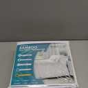 PlushDeluxe Premium Bamboo Mattress Protector  Queen Size, Waterproof, & Ultra Soft Breathable Noiseless Washable Bed Mattress Cover for Comfort & Protection - White