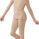 Arshiner Girls Clothes 2 Piece Fall Outfits Slim Long Sleeve Shirt and Leggings Set Kids Thermal Underwear sets (13-14 Years, Apricot)