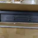 VASAGLE Fireplace TV Stand for TVs up to 80 Inches, 18-Inch ELectric Fireplace with Remote, Farmhouse Entertainment Center, Media Console Table for Living Room, Rustic White and Honey Brown ULTV541W01