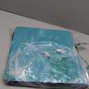 Premium Zip Card Binder 12 Pocket, Fabmaker 912 Pockets Trading Card Binder, PU Zipper Card Collection Album, Sturdy Side-Loading Card Book Holder for Game & Sports Cards, Teal (12 Pocket - 15" x 13.6", Turquoise)