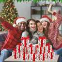 Sabary 25 Pcs Christmas Gift Boxes with Lids 4 x 4 x 4 Inches Candy Christmas Kraft Gift Boxes with Red Ribbons Small Present Box for Xmas Wedding Party Favor Birthday (Delicate Style)