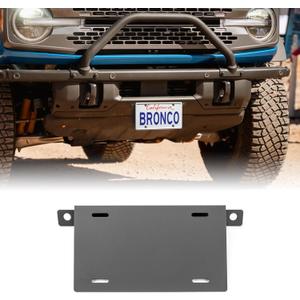 WeiSen Front License Plate Holder Mounting Brackets Compatible with Ford Bronco 2/4 Door 2021-2024