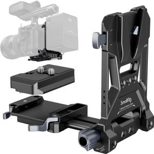 SmallRig Foldable V Mount Battery Plate, Tool-Free, All-in One Mounting Solution for Mirrorless/DSLR Cameras, with Modular Plate for Arca, Compact Camera Video Rig, for NEEWER V Mount Battery PS099E