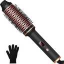 Thermal Brush,10 Temperatures LCD Display Upgrade to 400F 1.5 in Heated Round Brush Curling Iron Heated Ceramic Tourmaline Ionic Comb 110-240V Volum