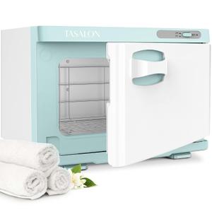 TASALON 8L Professional Hot Towel Warmer Cabinet, Use for Spa & Salon and Bathroom, Upgrade Fast Heating Aluminum Interior, Fits up to 24 Small Towels, White