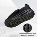 Mens Orthopedic Diabetic Wide Sneakers Shoes: Slip-On with Arch Support for Neuropathy, Plantar Fasciitis, Flat Feet, Pain Relief, Kuru Orthotic Shoes with Cushion for Extra Toe Box, Walking Size 10