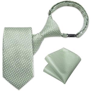 DiBanGu Boys Pre-tied Neckties and Pocket Square Set Adjustable Strap Tie for Kids Wedding Party Graduation School Uniforms (Sage Green) DiBanGu Boys Pre-tied Neckties and Pocket Square Set Adjustable Strap Tie for Kids Wedding Party Graduation School Uniforms (Sage Green)