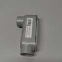 TayMac RLB100 Threaded LB Conduit Body, Die Cast Aluminum, Stamped Steel Cover, 1-Inch, Gray