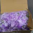 Tigeen 100 Pcs Hydrangea Artificial Flowers Bulk 7.48 Inch Artificial Hydrangeas with Removable Stems Faux Flowers Wedding Decor for Home Garden Party Decoration DIY Project (Lavender)