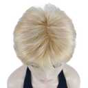 Lydell 6" Short Straight Layered Shaggy Full Synthetic Wig Classic Cap (24H613 Blonde Highlights)