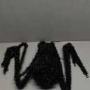 Halloween Spider Lights with Timer 73 LED Giant Fuzzy Spider Halloween Decor for Indoor Outdoor Halloweens Decorations Yard Porch Haunted House Scary Spider Web Display