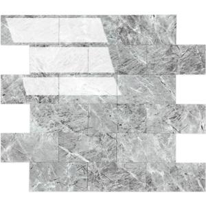 2026 New Upgrade Peel and Stick Backsplash Tile, Peel and Stick 11.34" X 11.57" Wall Tile for Kitchen, Bathroom, Fireplace, Laundry (Polished Gray, 20 Packs)