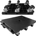 Furniture Movers with Wheels, Moving Dolly 6 Wheels for 600lbs Capacity, 16.6 x 12.6 Inch Flat Furniture Dolly, 2 Pack Dolly Cart Interlock Into Large Furniture Movers for 1200lbs Capacity