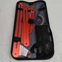 Stair Tread Template Tool - Dual Solid Nut Locking Stair Tread Tool Jig, Stair Measuring Tool Jig, Stair Step Scribe Tool, Stair Template, Stair Gauge Tool (Red-Gray) (61.1IN)