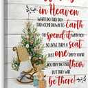 WODMIS Christmas Wall Decor - Framed Canvas Art, Flower Tree & Signs, Perfect for Kitchen, Room & Heaven Themed Decorations, 16x24