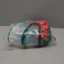 Upgraded Inflatable Dog Cone Collar with Transparent Anti-Licking Shield, Adjustable Elizabethan Collar for Medium Large Dogs, 2-in-1 Design with Detachable Shield and Soft Padding (M+, Watermelon)