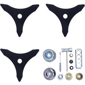 Brush Cutter Blade Kit for Weedeater 3pack 10" x 3 Teeth Carbon Steel Blades Fits for Stihl, HusqvarnaEgoOregonHitachi Trimmer
