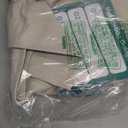 HOMEIDEAS 100% Natural Linen Blackout French Door Curtains, Privacy Door Window Curtains, 26 X 72 Inch Room Darkening Blinds, Thermal Insulated Shades for Bedroom, 1 Panel