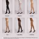 Indestructible Tights for Women, Rip Resistant Durability T-Crotch Pantyhose Semi Sheer High Waist Stockings (Brown, S)