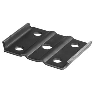 4 PCS Ribbed U-Bolt Plate for 1-3/4" or 2" Springs- 3" Diameter, Round Trailer Axle - 2" Wide Spring - 9/16" Bolts