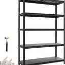 VEVOR Storage Shelves, 5-Tier Adjustable, 2500 lbs Capacity, Heavy Duty Garage Storage Shelving Unit, Metal Utility Rack Shelf, for Garage Warehouse Basement Kitchen, 48.43" W x 18.31" D x 71.38" H