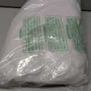 Toulite 50 Pcs White Bibs for Baby Washable Reusable Waterproof Cotton Feeder Bibs with Double Sided Design for Baby Shower Activity and Gifts