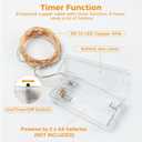 btfarm 10 Pack Fairy Lights Battery Operated with Timer, 10FT 30LED Twinkle Lights Waterproof, Copper Wire Christmas String Lights Battery Powered for Indoor Outdoor Wedding Party Holiday Decorations (Warm White)