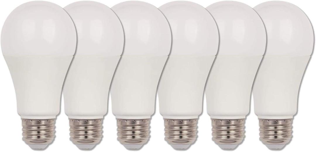 Westinghouse 5076000 100-Watt Equivalent Omni A19 Cool White Light LED Light Bulb with Medium Base (6 Pack)