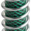 HYDRO MASTER Garden Hose Coiled Spring Protector, Solid Brass Connector, Garden Faucet Extension