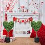 Suncalla 2 Sets 23.62 Inches Artificial Heart Boxwood Topiary Outdoor, Valentine's Day Heart Shaped Topiary Trees, Faux Boxwood Outdoor Valentines Decoration with Planter Pots for Home Porch Decor used ripped