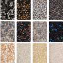 2 x KISSITTY 120 Grams 4mm Glass Seed Beads Crystal Round Colorful Small Spacer Beads for DIY Necklaces Bracelets Earrings Brooches Keychain Jewelry Making Crafting