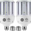 S 2-Pack 80W LED Corn Bulbs,5000K,AC100-277V,12000lm,E26/E39 Base,LED Replacement Metal Halide HID CFL for Commercial Industrial Lighting Warehouse High Bay Light Fixture Garage Workshop