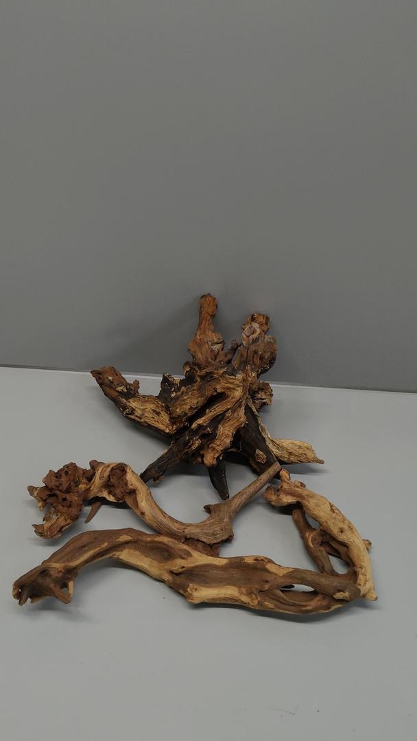 3 Wooden figures in the aquarium, size -13.5,10.5,14x7